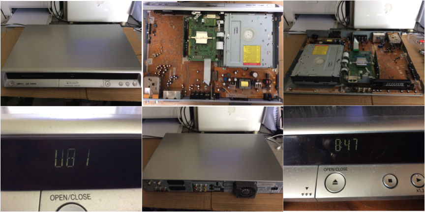 Repair of Panasonic DMR-EZ25 DVD Recorder